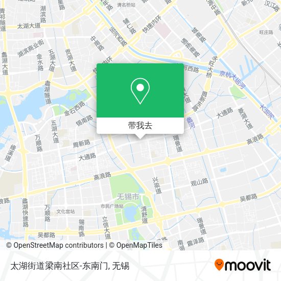 太湖街道梁南社区-东南门地图