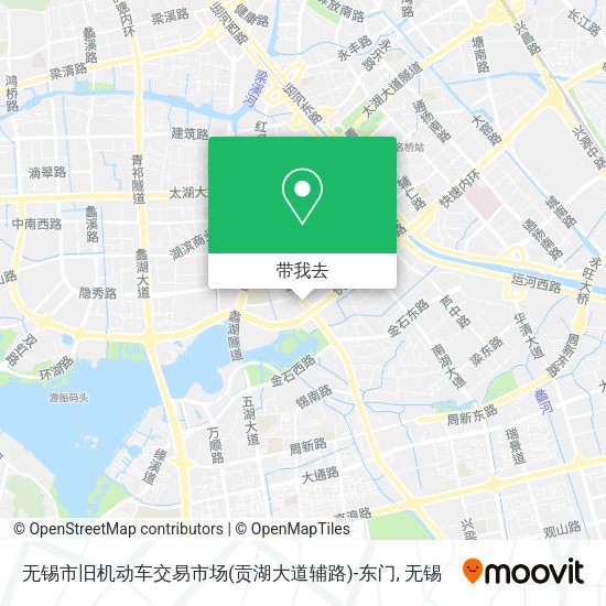 无锡市旧机动车交易市场(贡湖大道辅路)-东门地图