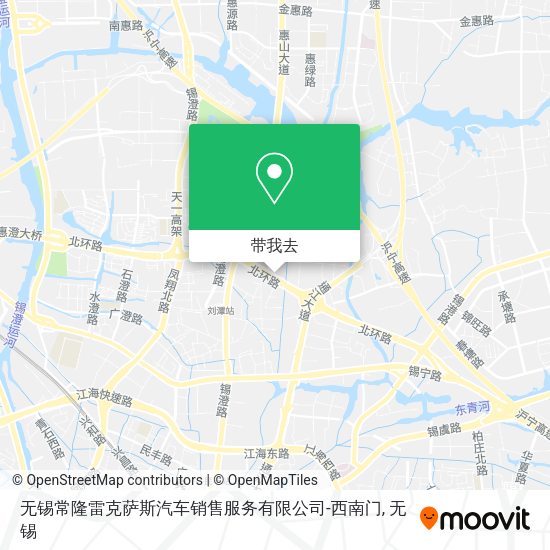 无锡常隆雷克萨斯汽车销售服务有限公司-西南门地图