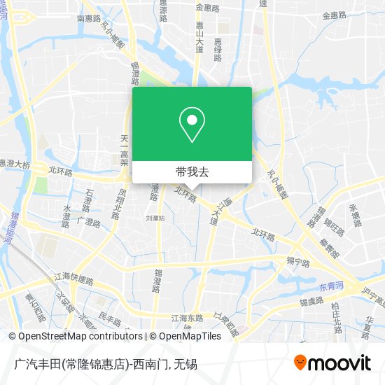 广汽丰田(常隆锦惠店)-西南门地图
