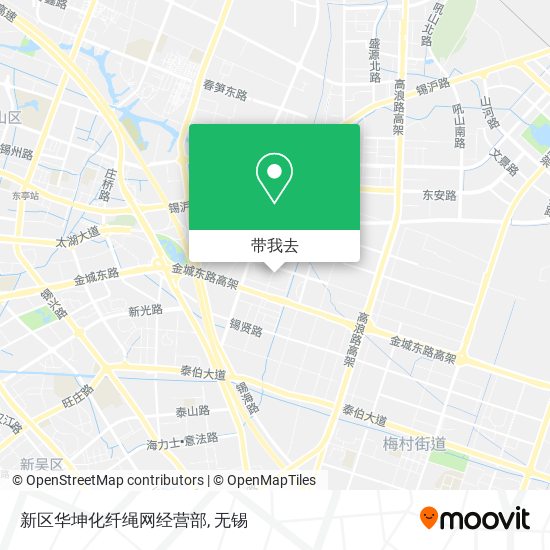 新区华坤化纤绳网经营部地图