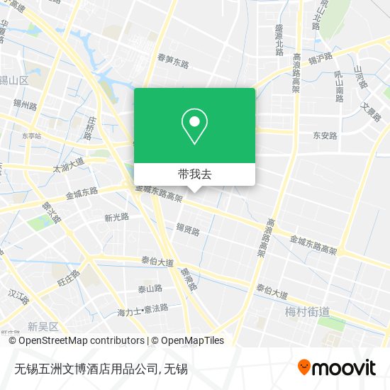 无锡五洲文博酒店用品公司地图