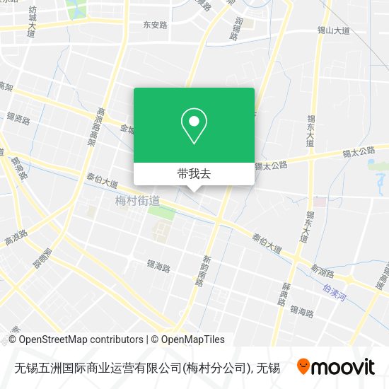 无锡五洲国际商业运营有限公司(梅村分公司)地图