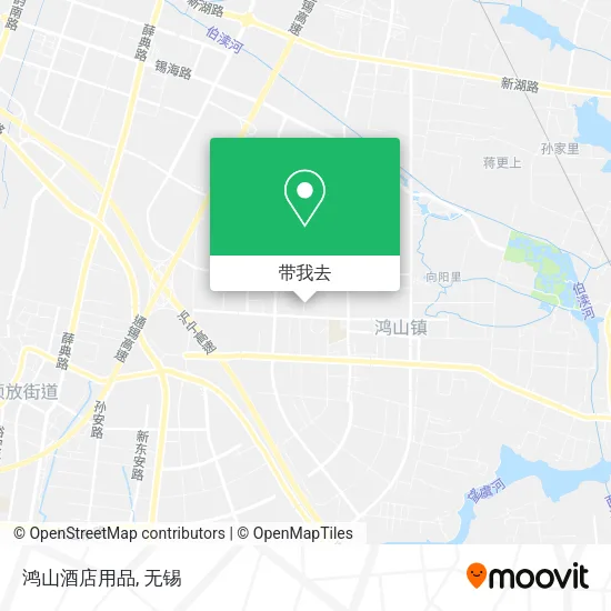 鸿山酒店用品地图