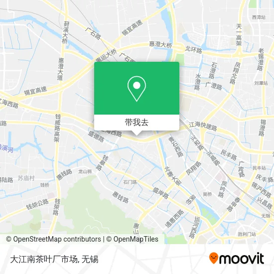 大江南茶叶厂市场地图