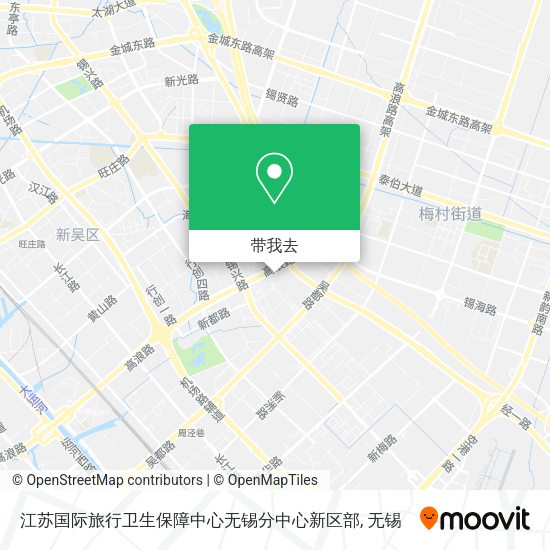 江苏国际旅行卫生保障中心无锡分中心新区部地图