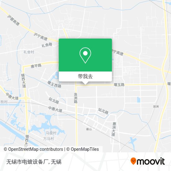 无锡市电镀设备厂地图