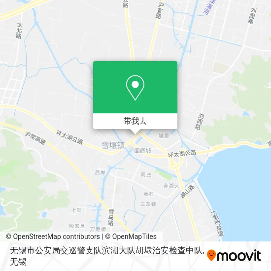无锡市公安局交巡警支队滨湖大队胡埭治安检查中队地图