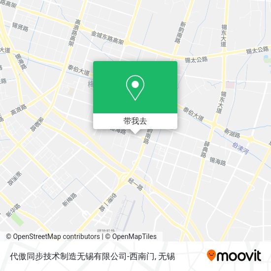 代傲同步技术制造无锡有限公司-西南门地图