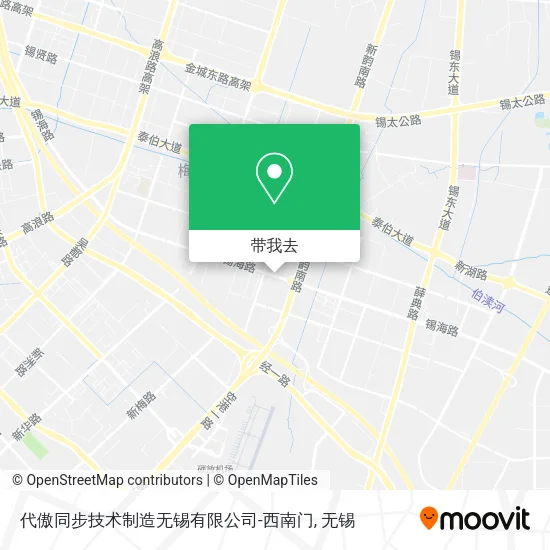 代傲同步技术制造无锡有限公司-西南门地图