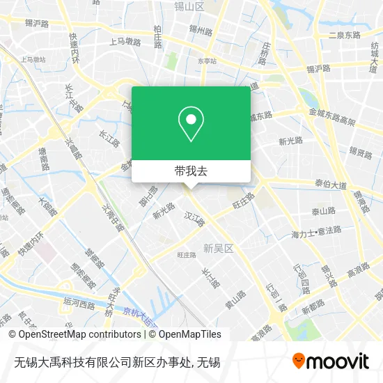无锡大禹科技有限公司新区办事处地图