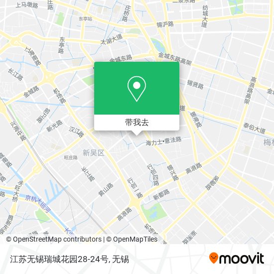 江苏无锡瑞城花园28-24号地图