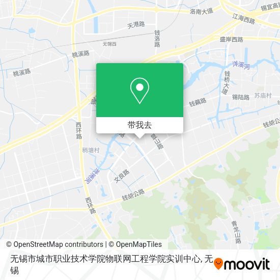 无锡市城市职业技术学院物联网工程学院实训中心地图