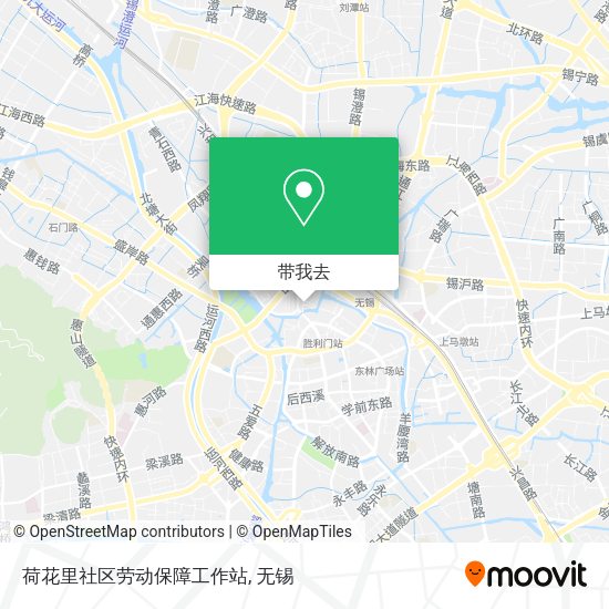 荷花里社区劳动保障工作站地图