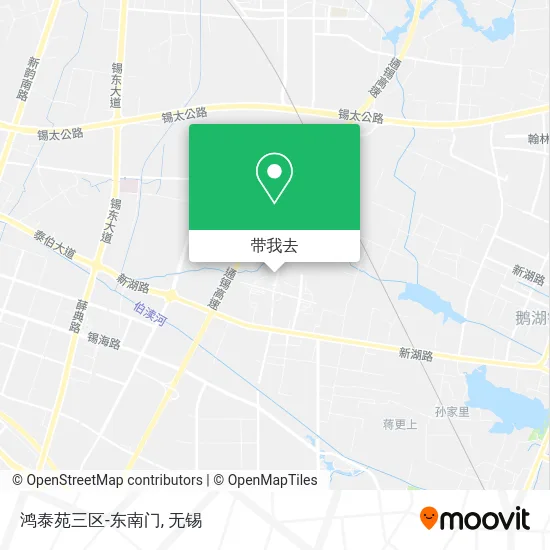 鸿泰苑三区-东南门地图