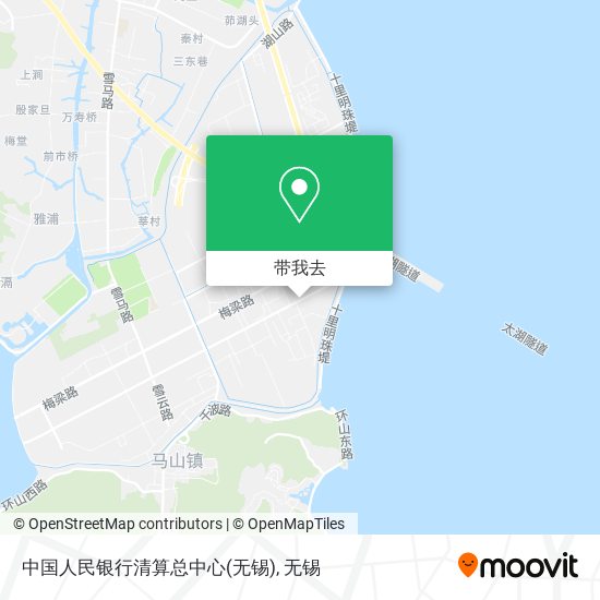 中国人民银行清算总中心(无锡)地图