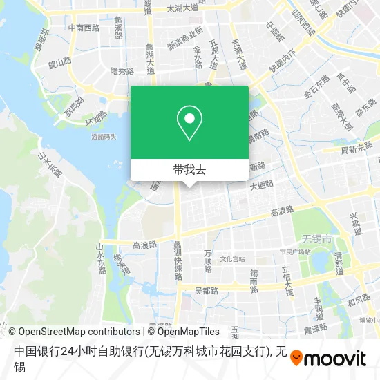 中国银行24小时自助银行(无锡万科城市花园支行)地图