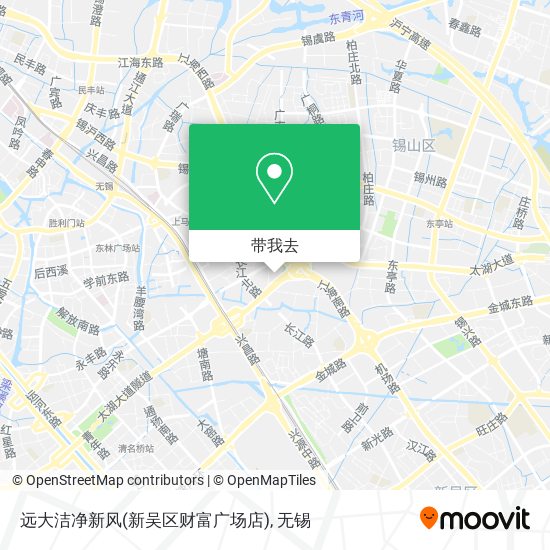 远大洁净新风(新吴区财富广场店)地图
