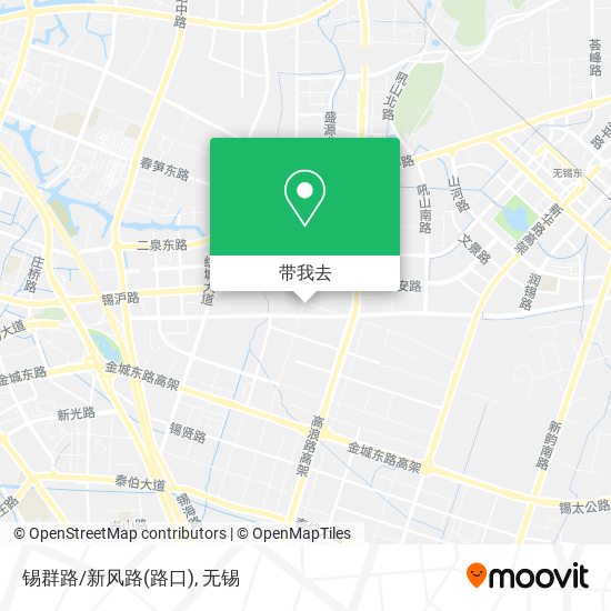 锡群路/新风路(路口)地图