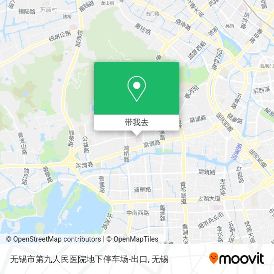 无锡市第九人民医院地下停车场-出口地图