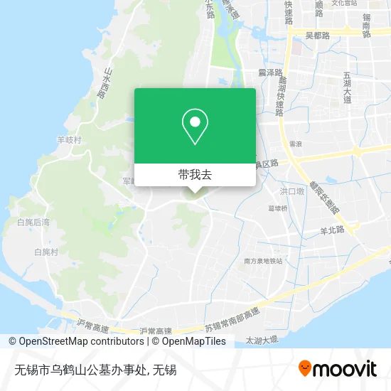 无锡市乌鹤山公墓办事处地图