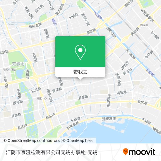 江阴市京澄检测有限公司无锡办事处地图