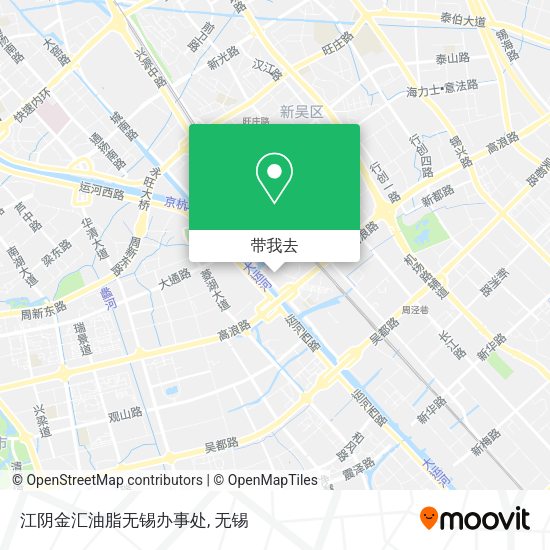 江阴金汇油脂无锡办事处地图