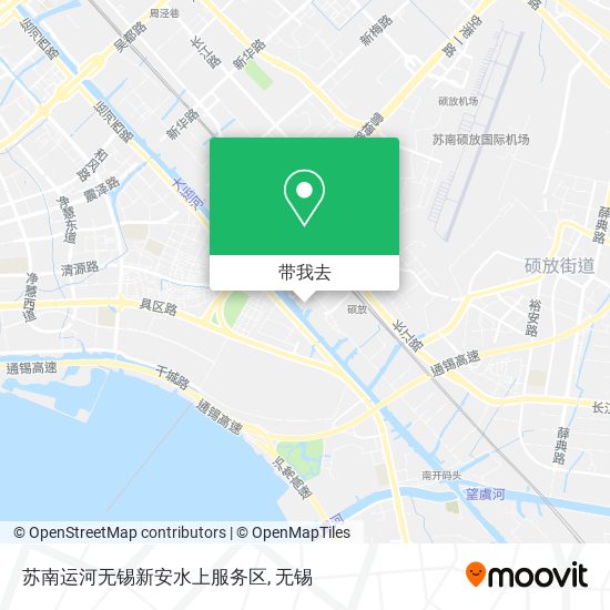 苏南运河无锡新安水上服务区地图