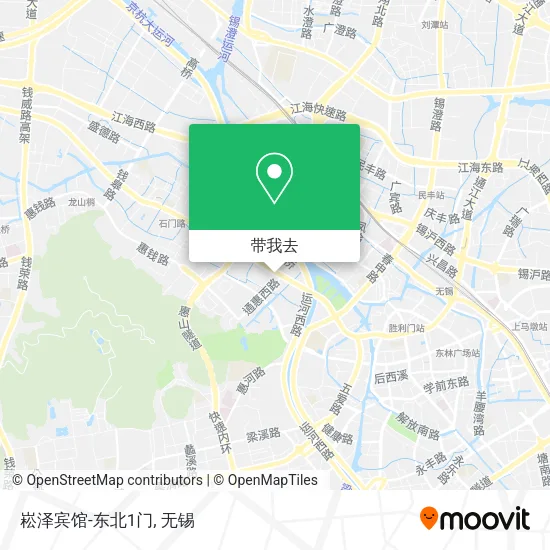 崧泽宾馆-东北1门地图