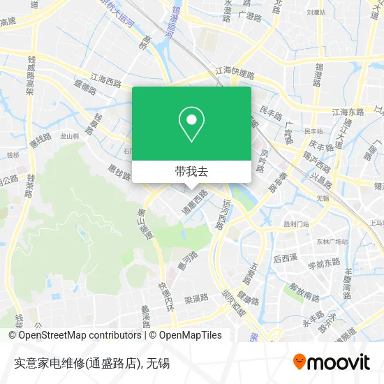 实意家电维修(通盛路店)地图