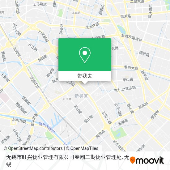 无锡市旺兴物业管理有限公司春潮二期物业管理处地图