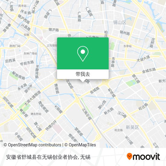 安徽省舒城县在无锡创业者协会地图