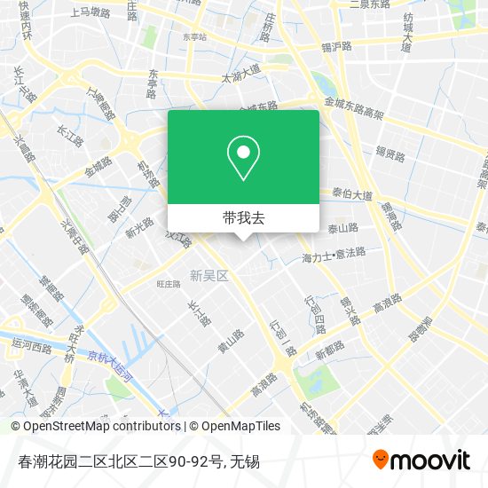 春潮花园二区北区二区90-92号地图