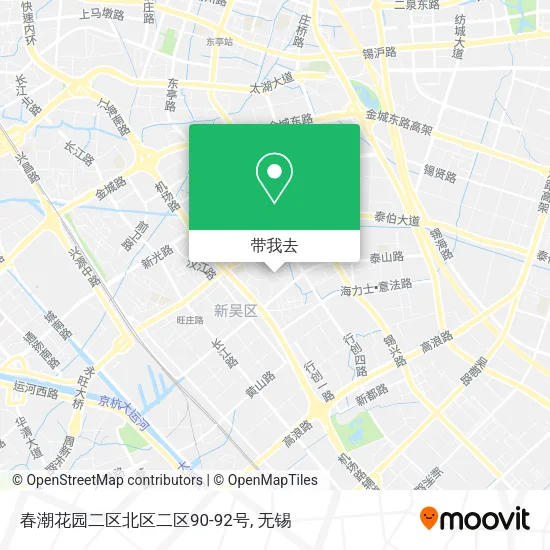 春潮花园二区北区二区90-92号地图