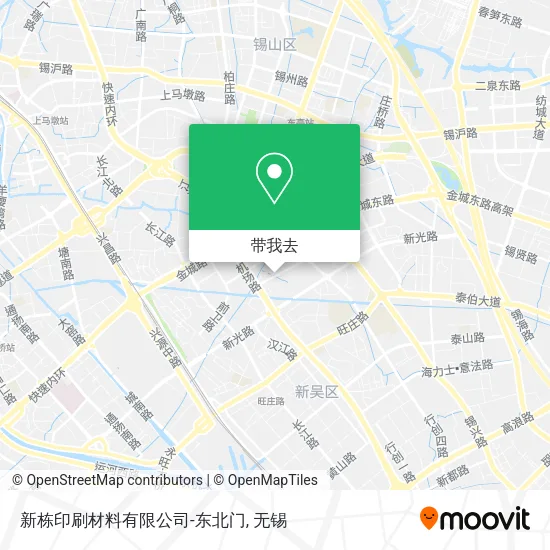 新栋印刷材料有限公司-东北门地图