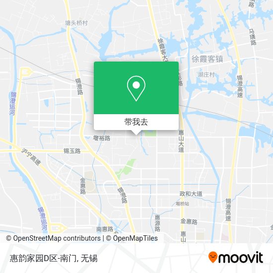 惠韵家园D区-南门地图