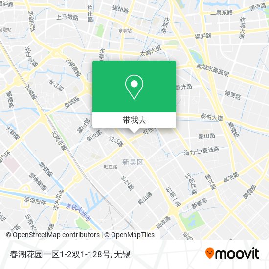 春潮花园一区1-2双1-128号地图