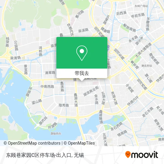 东顾巷家园C区停车场-出入口地图