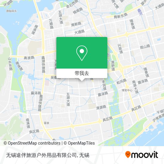 无锡途伴旅游户外用品有限公司地图