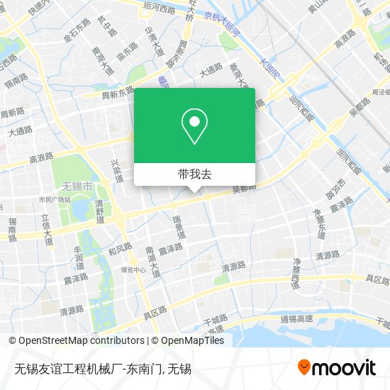 无锡友谊工程机械厂-东南门地图