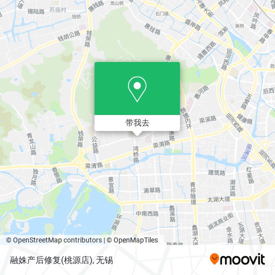融姝产后修复(桃源店)地图