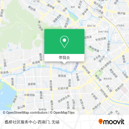蠡桥社区服务中心-西南门地图