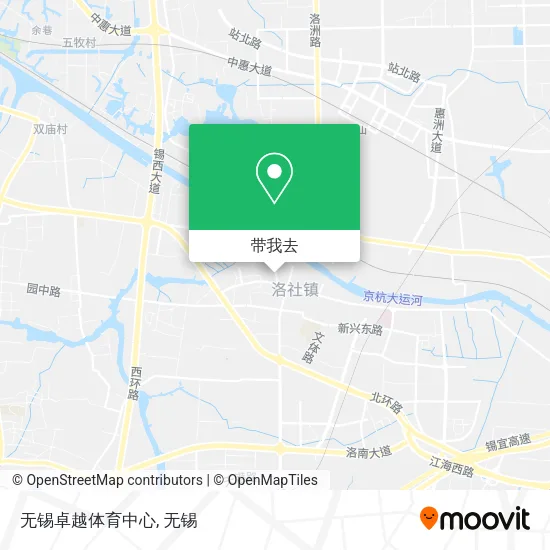 无锡卓越体育中心地图