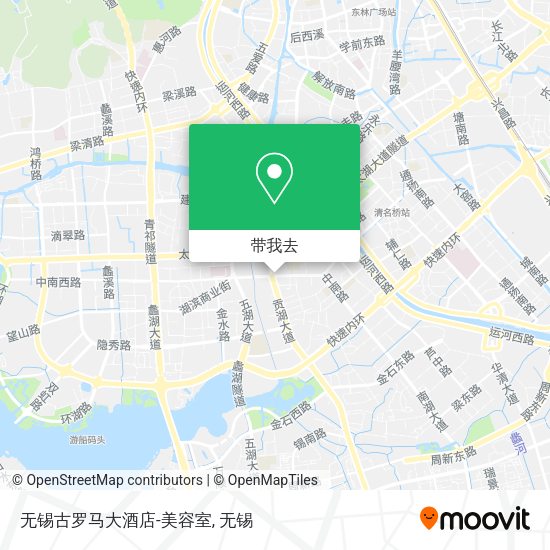 无锡古罗马大酒店-美容室地图