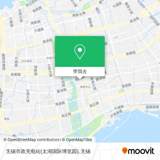无锡市政充电站(太湖国际博览园)地图