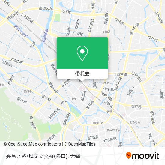 兴昌北路/凤宾立交桥(路口)地图