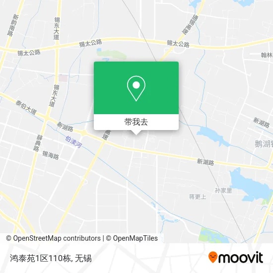 鸿泰苑1区110栋地图
