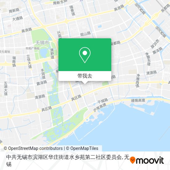 中共无锡市滨湖区华庄街道水乡苑第二社区委员会地图