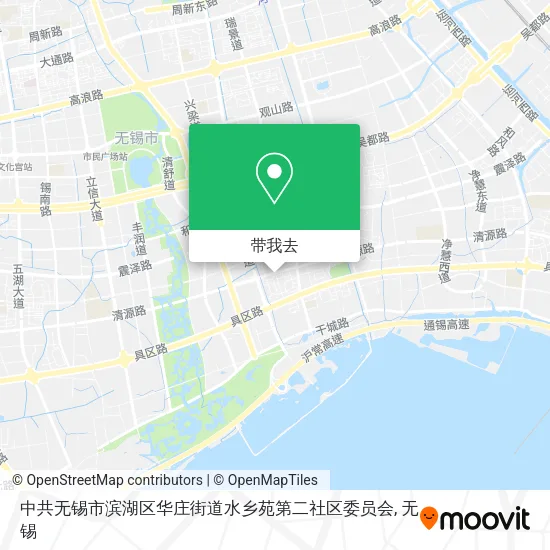 中共无锡市滨湖区华庄街道水乡苑第二社区委员会地图