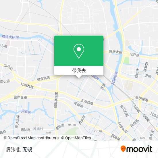 后张巷地图